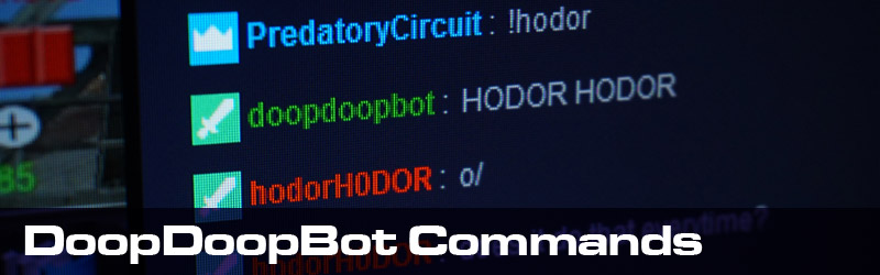 DoopDoopBot Commands